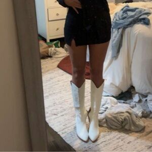 White cowboy boots